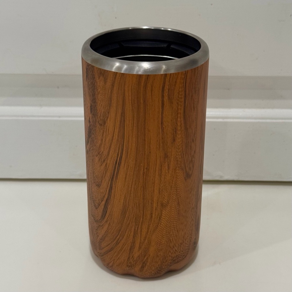 S'well Teakwood Slim Can or Bottle Drink Chiller Koozie - Picture 4 of 10